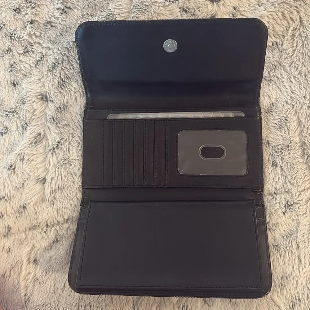 Coach Black and Gray Signature Wallet - Picture 2 of 2